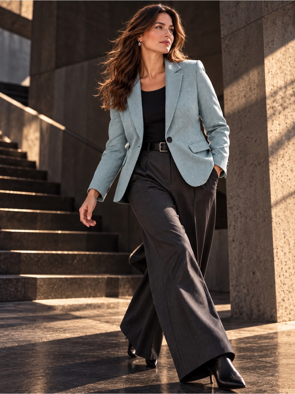 LOFT Light Blue Tailored Blazer